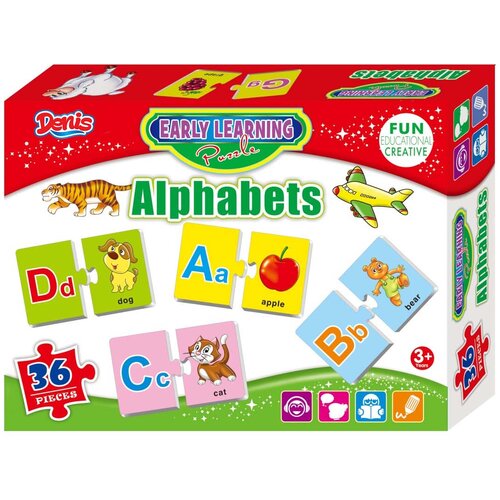 Denis Toys Puzzle Nauči engleski Abeceda - 36 delova Cene