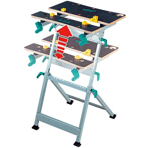 Wolfcraft master Sklopivi radni stol Master 600 (Radna visina: 780 mm - 950 mm, Veličina radnog dijela: 65 x 42 cm) Slike