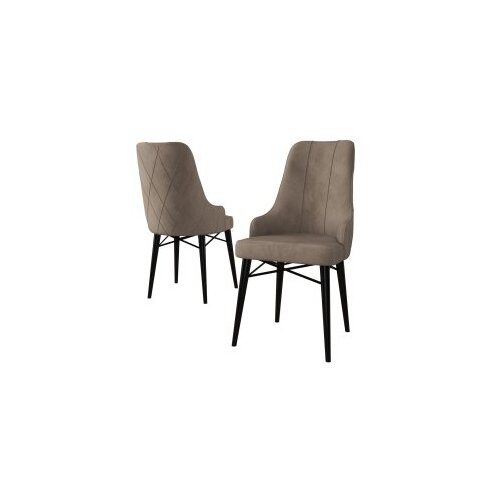 Hanah home set stolica Neta, 46x95x42 cm, 2 dijela, crno-smeđa Cene