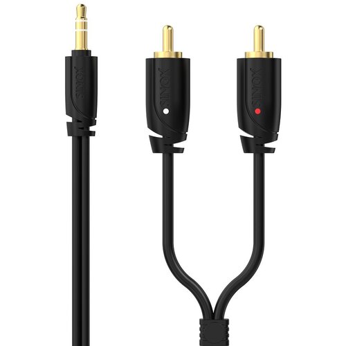 SINOX avdio kabel SXA06005 5 m 3,5-mm m - 2 rca cinch m Slike