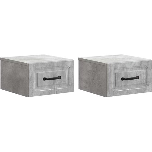  Stenski nočni omarici 2 pcs Betonsko siva 34,5 x 33 x 20 cm, (5000233527) Cene