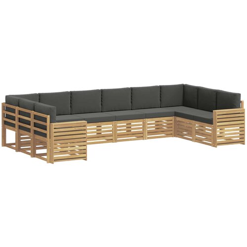  Set vanjskih sofa 10 pcs Bijela i antracit 363 x 191,5 x 73 cm Slike
