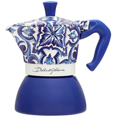  Talijanska Moka za Kavu Bialetti D&amp G BLU MEDI 4T Plava Nehrđajući Čelik 4 Tasītes Cijene