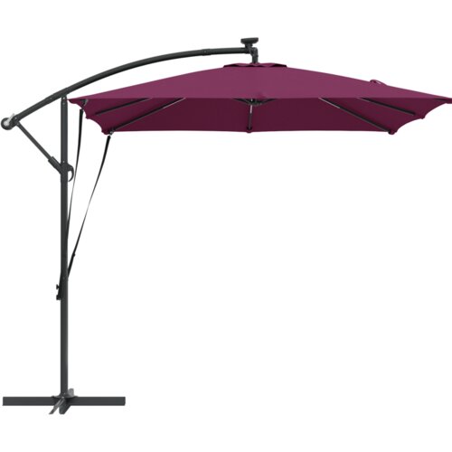  Samostojeći banana suncobran Bordo crvena 249 x 249 x 250 cm Slike