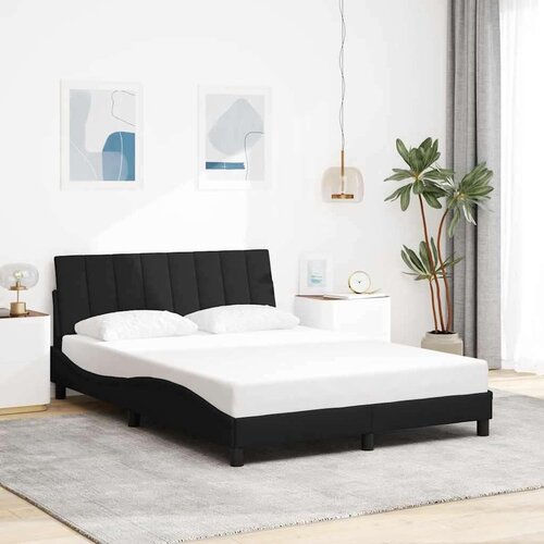 vidaXL Posteljni okvir brez vzmetnice črn 140x190 cm blago Cene