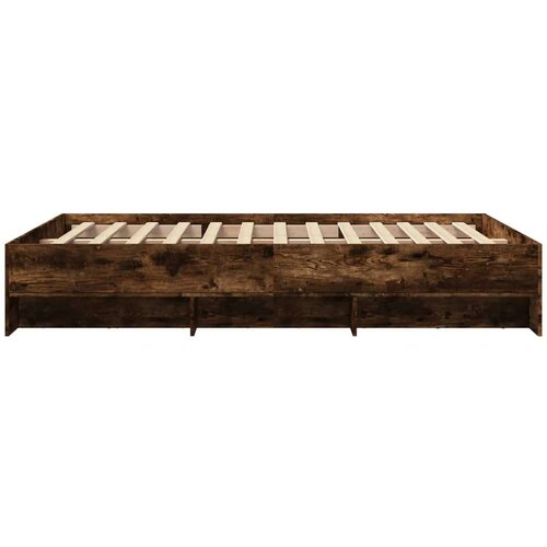 VidaXL okvir za krevet boja hrasta 140x190 cm konstruirano drvo Slike