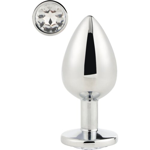 DREAMTOYS Gleaming Love Plug Silver Large Slike