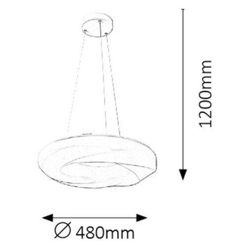 Rabalux gisele Visilica,1x24W,LED,4000 k,bela moderna rasveta Cene