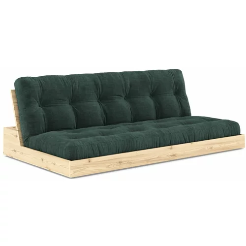 Karup Design Tamno zelena sklopiva sofa od samta 196 cm Base –