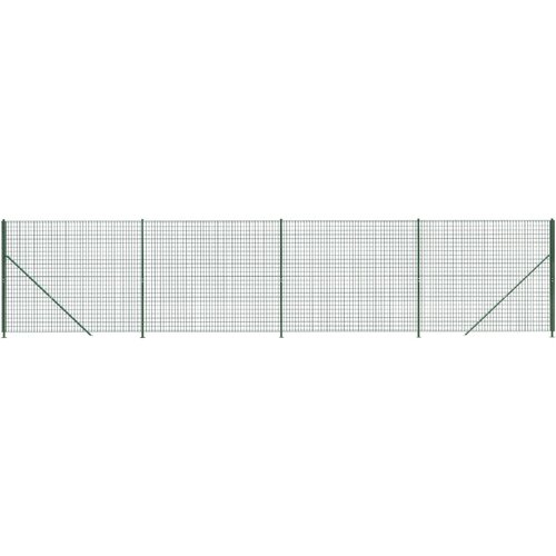 vidaXL Ograda od žičane mreže s prirubnicom zelena 1 4x10 m Cene