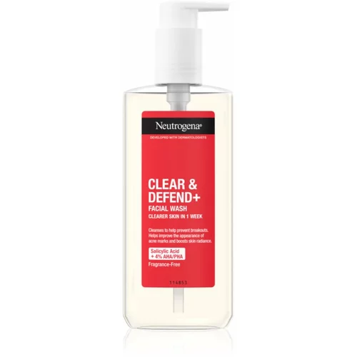 Neutrogena Clear & Defend+ gel za čišćenje protiv akni 200 ml
