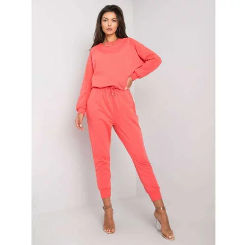 Fashion Hunters Women's trousers made of coral cotton