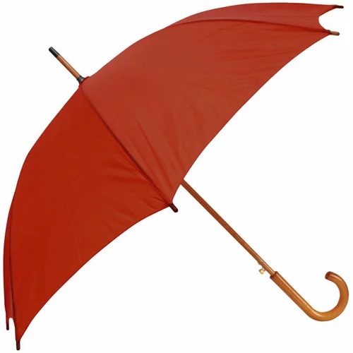  dežnik Zeus Fifo, z lesenim ročajem, rdeč