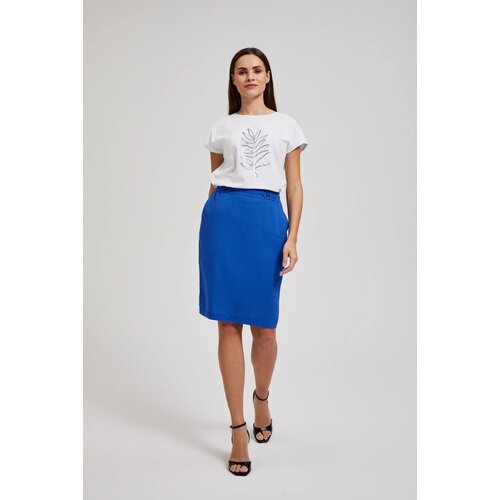 Moodo Women&amp;#039;s linen skirt - blue Slike