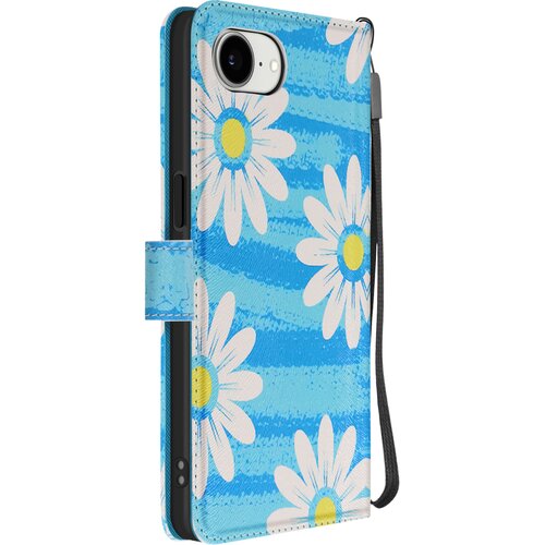 AVIZAR Denarnica za iPhone 17e motiv marjetic s stojalom in trakom, Modra, (5000273972) Cene