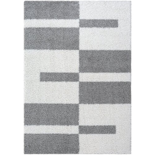 Lesnina XXXL PREPROGA Z VISOKIM FLOROM Milano 120/170 cm tkano bela, svetlo siva Cene