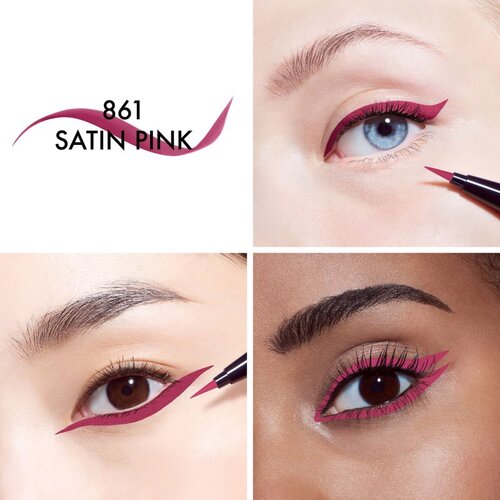 Dior Diorshow Liquid Liner tekući eyelineri u olovci vodootporno nijansa 861 Satin Pink 0.55 ml Slike