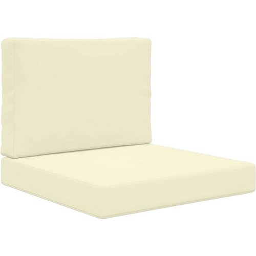  Jastuk za vanjsku sofU 2 pcs Krema Poliester - Krema 60 x 60 cm 1x sjedalo +1x naslon (3D bez bartaga) Slike