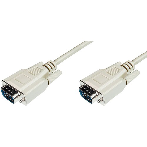 Digitus VGA priključni kabel VGA 15-polni vtič\, VGA 15-polni vtič 1.80 m siva AK-310100-018-E lahko se privije VGA kabel, (20410748) Cene