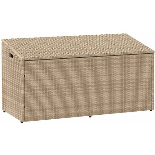 VidaXL Garden Storage Box Beige 110x50x58 cm poli ratan Slike