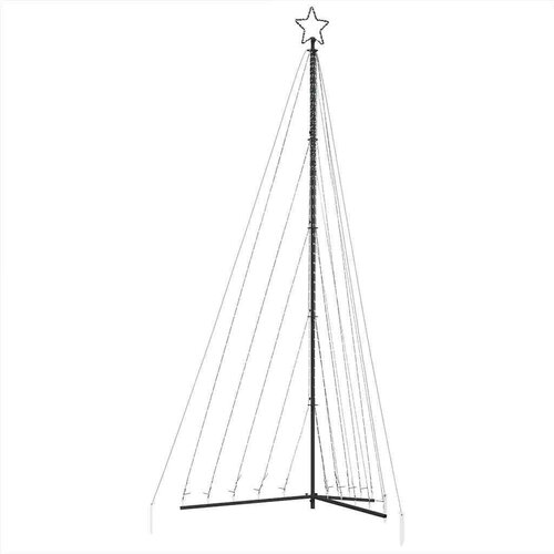 VidaXL LED božićno drvce 570 LED hladno bijelo 399 cm Slike