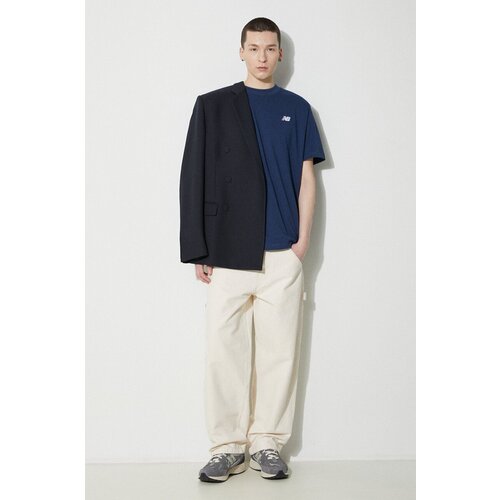 New Balance Majice s kratkimi rokavi SMALL LOGO JERSEY TEE Modra Slike
