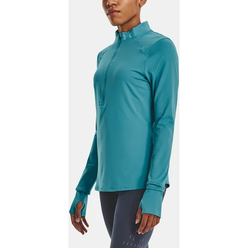 Under Armour T-Shirt UA Qualifier Run 2.0 1/2 Zip-BLU - Women