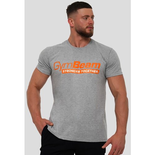 GymBeam Mu&amp;scaron;ka majica Stronger Together Grey Slike