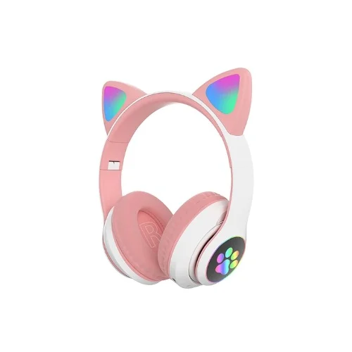 Slusalice CAT EAR STN-28 DJECIJE WIRELESS PINK+BIJELA