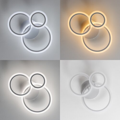  brilagi-led prigu&amp;scaron;iva plafonska lampa orbits LED/40W/230V 3000-6500K bela + daljinski upravljač Slike