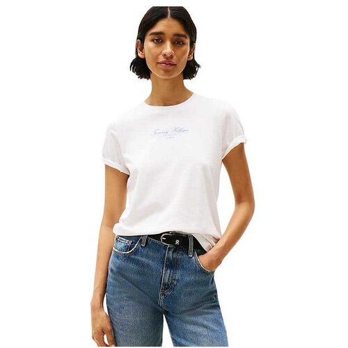 Tommy Hilfiger bela ženska majica THWW0WW45428-YBL Cene