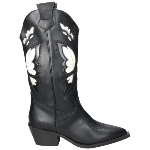 CORINA Škornji BOTAS M3762 MODA JOVEN NEGRO Črna