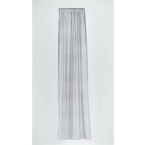 Mendola Fabrics Siva prosojna zavesa 140x260 cm Aurea – Mendola Fabrics
