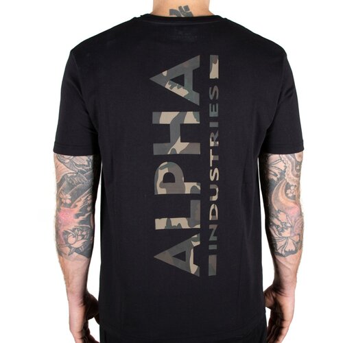 Alpha Industries backprintt camo print muška majica Slike