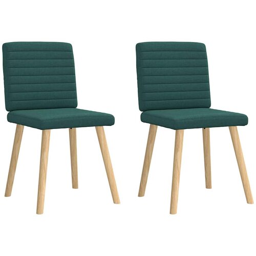 Maison Chic Jedilni stoli - Vzorci stoli 2 kosa temno zeleno blago A564, (22032303) Slike