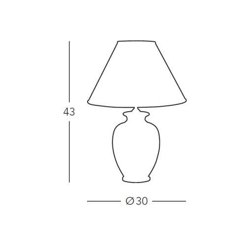  Kolarz 731.70W - Stona lampa NONNA 1xE27/100W/230V bela Slike
