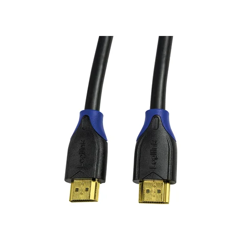 Logilink HDMI Priključni kabel [1x Muški konektor HDMI - 1x Muški konektor HDMI] 5 m Crna