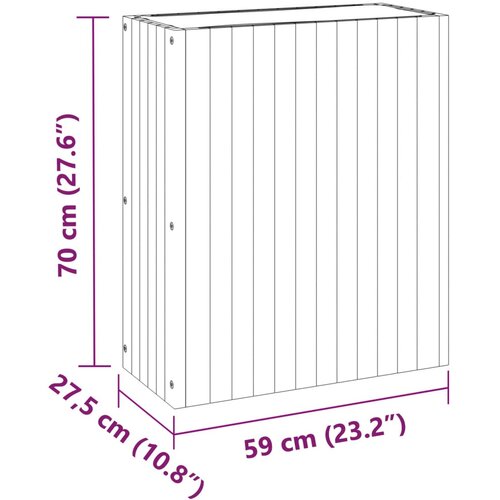  Vrtna sadilica 59 x 27,5 x 70 cm od masivnog bagremovog drva Slike