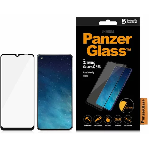 Panzerglass zaštitno staklo za Galaxy A22 5G case firendly black