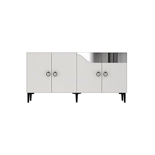 Hanah home konzola gama 150 white silver Slike