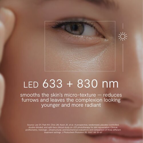 Glov LunaEye Therapy Patches negovalna maska LED proti podočnjakom 1 kos Slike