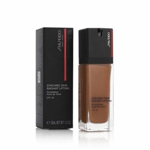 Shiseido Synchro Skin Radiant Lifting Foundation posvetlitveni lifting tekoči puder SPF 30 odtenek 460 Topaz 30 ml
