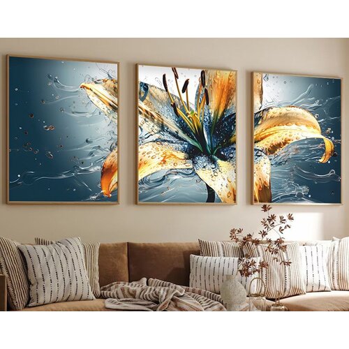 Wallity dekorativna slika Huhu219, 35x50cm, 3 dela Slike