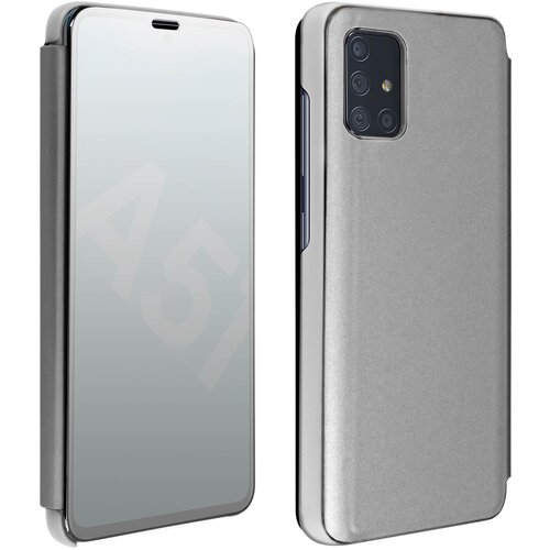 AVIZAR Ovitek s stojalom za Samsung Galaxy A51 z ucinkom ogledala - srebrn, (20599378) Cene
