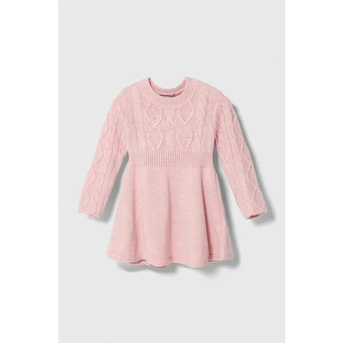 Pinko Up Obleka za dojenčka roza barva