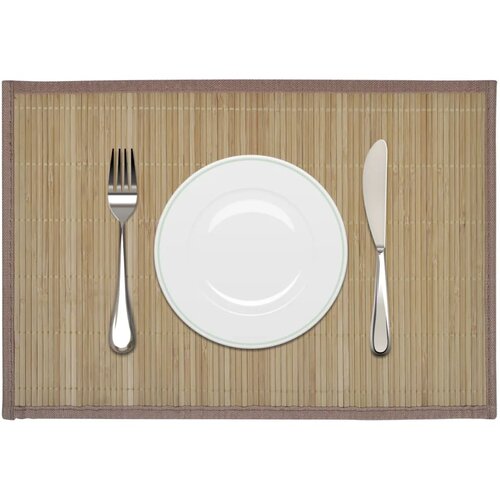 VidaXL 6 x Pogrinjek iz Bambusa 30 x 45 cm Rjave Barve Slike