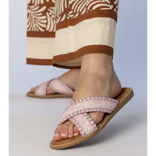 Gemre Pink braided women's flip-flops Ellinara Cijene