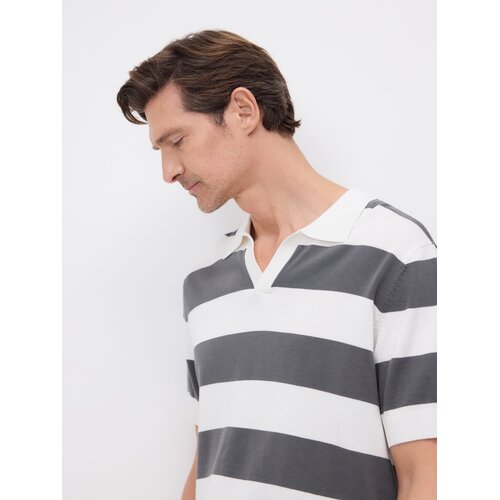 Reserved Polo-džemper s visokim udjelom pamuka - crno Cijene
