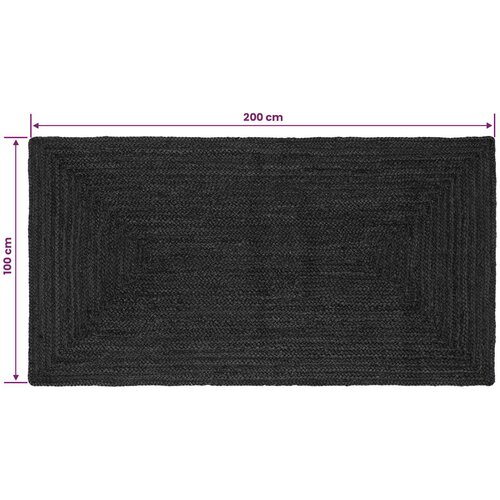  Tepisi za područja Pravokutni Tamnosiva 100 x 200 cm Juta Slike