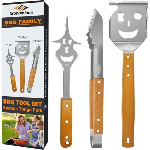 STEVEN-BULL S BBQ set pribora za žar iz nerjavečega jekla Cene